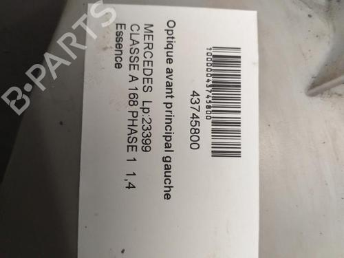 Used Left headlight Left headlight MERCEDES-BENZ A-CLASS (W168) A 140 (168.031, 168.131) (82 hp) 27061128 27061128