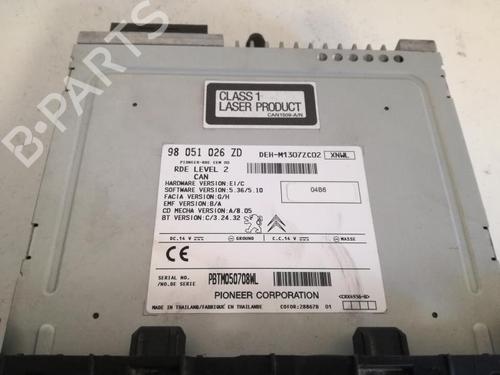 Radio PEUGEOT 208 I (CA_, CC_) 1.6 HDi / BlueHDi 75 | BP27056643E6 