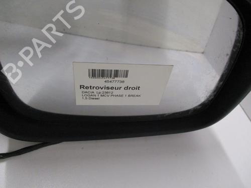 Used Right mirror DACIA LOGAN MCV (KS_) 1.5 dCi (KS0W) (86 hp) 27080014