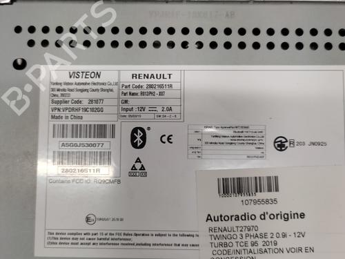 Radio RENAULT TWINGO III (BCM_, BCA_) 0.9 TCe 95 | BP27063489E6 - Image 3