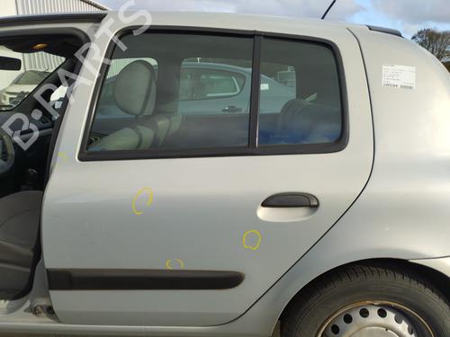 Dør rude ventre bagtil RENAULT CLIO II (BB_, CB_) 1.5 dCi (B/CB07) (65 hp) 30109798