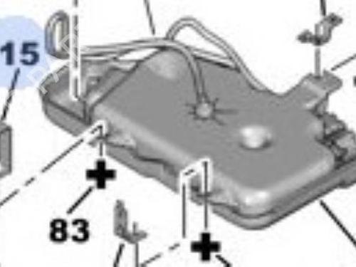 Depósito de AdBlue PEUGEOT 807 (EB_) 2.2 HDi (163 hp) 30449930