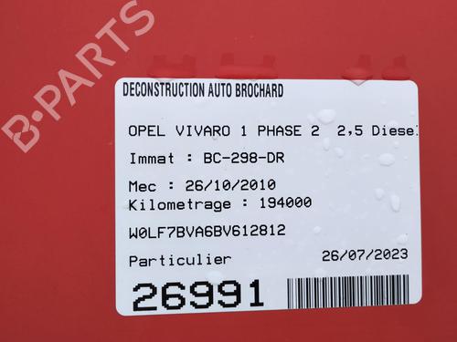 Used Parts OPEL VIVARO A Van (X83) 2.5 CDTI (F7) (146 hp) 2899332