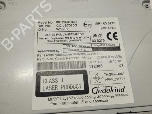 Radio TOYOTA VERSO (_R2_) 2.0 D-4D (AUR20_, AUR20R) | BP27040804E6 