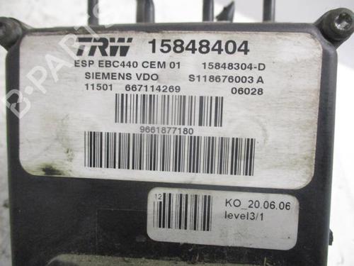 Used ABS pump ABS pump PEUGEOT 407 Coupe (6C_) 2.7 HDi (204 hp) 27085285 27085285