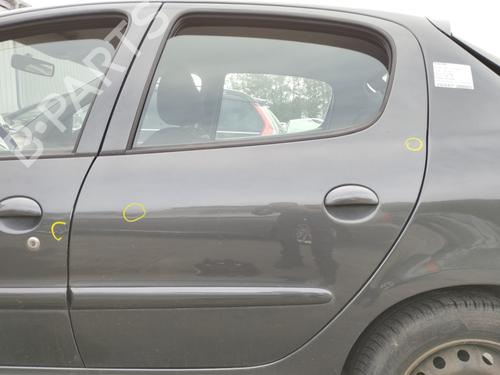 Used Left rear door PEUGEOT 206+ (2L_, 2M_) 1.4 i (73 hp) 28600489