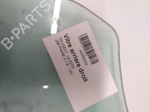 Used Rear right door window PEUGEOT 208 I (CA_, CC_) 1.2 VTI 82 (82 hp) 27085458