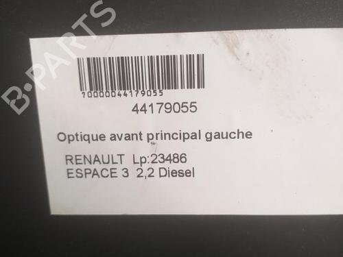 Used Left headlight Left headlight RENAULT ESPACE III (JE0_) 2.2 dCi (JE0K) (130 hp) 27080091 27080091