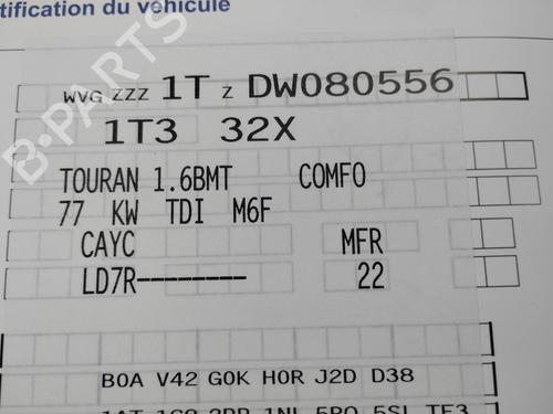 Steering column VW TOURAN (1T3) 1.6 TDI | BP28195466M21  - Image 5