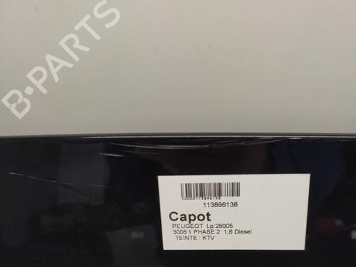 Hood PEUGEOT 3008 I MPV (0U_) 1.6 BlueHDi 120 | BP29913093C1
