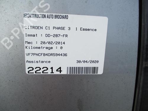 Instrument cluster CITROËN C1 (PM_, PN_) 1.0 | BP27056021C47 