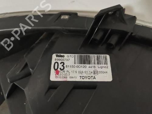 Left headlight TOYOTA YARIS (_P9_) 1.0 VVT-i (KSP90_, KSP90R) | BP30192010C28