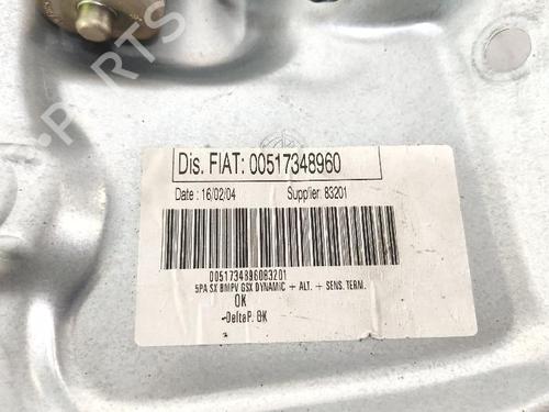 Front left window mechanism FIAT IDEA (350_) 1.4 16V | BP27417562C22 