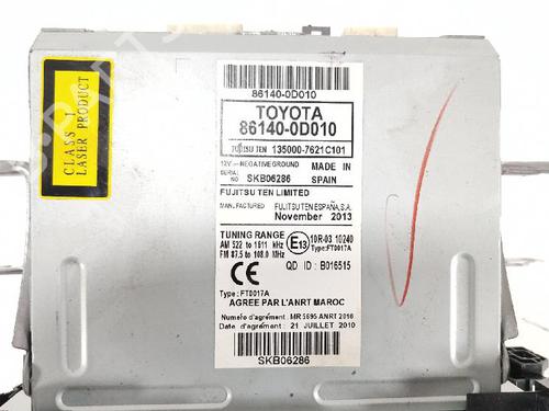 Radio TOYOTA YARIS (_P13_) 1.0 (KSP130_, KSP130) | BP27415487E6 