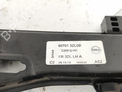 Front left window mechanism NISSAN PULSAR Hatchback (C13) 1.5 dCi | BP27411802C22 