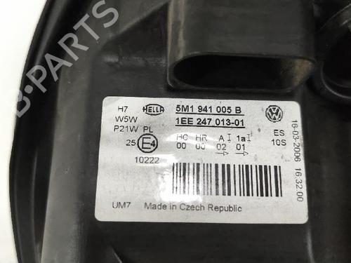 Left headlight VW GOLF PLUS V (5M1, 521) 1.6 FSI | BP27420321C28 