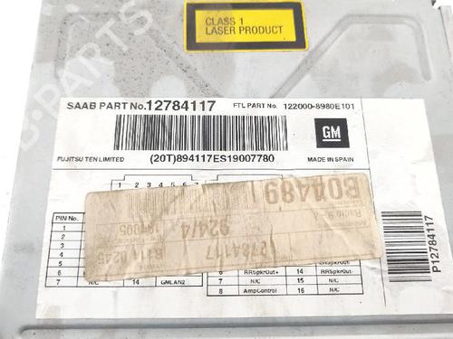 Radio SAAB 9-3 Estate (E50) 1.9 TTiD | BP27425625E6 