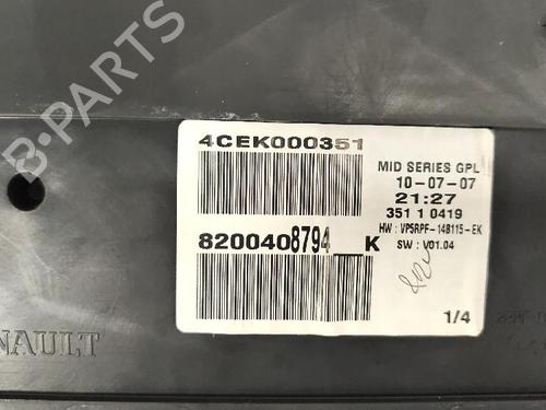 Instrument cluster RENAULT MEGANE II (BM0/1_, CM0/1_) 1.6 | BP27419071C47 