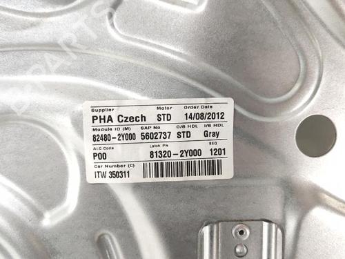 Front right window mechanism HYUNDAI ix35 (LM, EL, ELH) 1.7 CRDi | BP27428432C23 