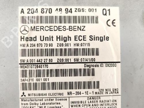 Radio MERCEDES-BENZ C-CLASS T-Model (S204) C 220 CDI (204.208) | BP36070312E6 - Image 3