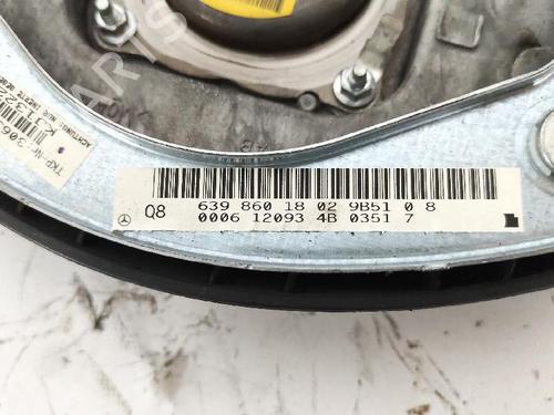 Driver airbag MERCEDES-BENZ VITO / MIXTO Van (W639) 110 CDI (639.601, 639.603, 639.605) | BP27994943C9