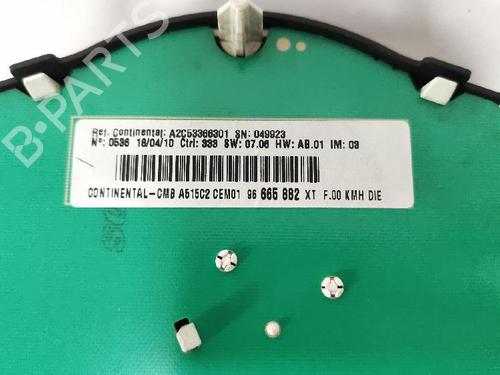 Instrument cluster CITROËN C3 II (SC_) 1.6 HDi 90 | BP27422922C47