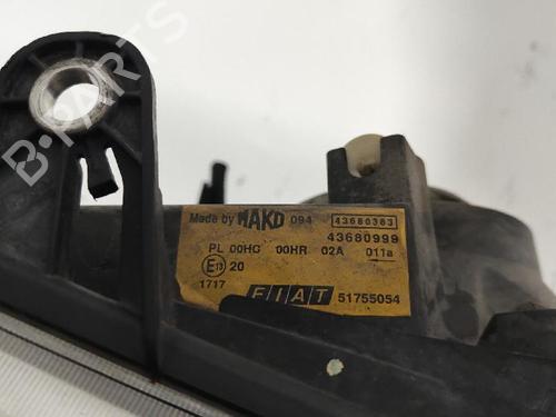 Right headlight FIAT DOBLO Box Body/MPV (223_) 1.6 16V (223ZXD1A) | BP27411737C29 