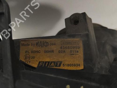 Højre forlygte FIAT DOBLO Box Body/MPV (223_) 1.9 JTD | BP27427733C29 