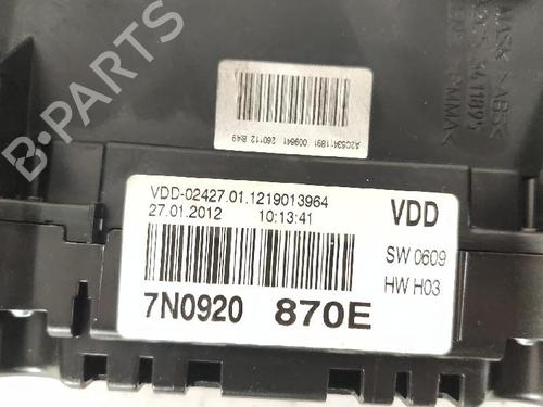 Instrument cluster VW SHARAN (7N1, 7N2) 2.0 TDI | BP27423324C47 