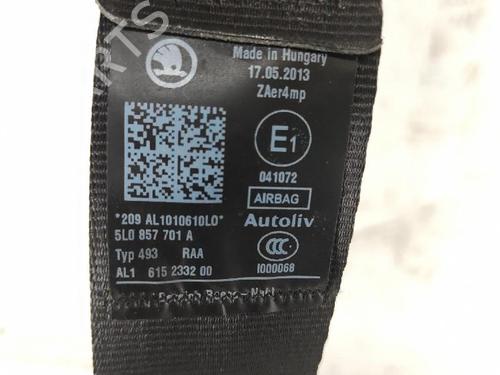 Front left seatbelt SKODA YETI (5L) 1.6 TDI | BP36963600I26 - Image 5
