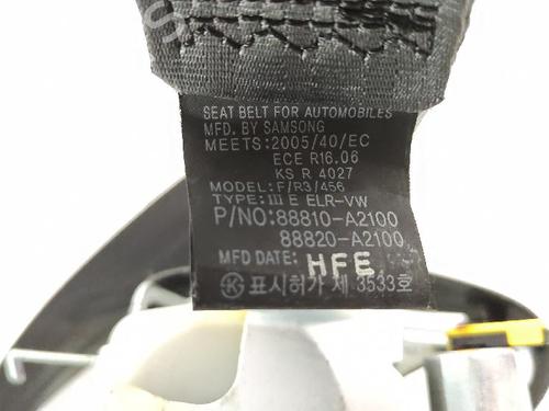 Front right seatbelt KIA CEE'D Sportswagon (JD) 1.6 CRDi 110 | BP27429306I25 