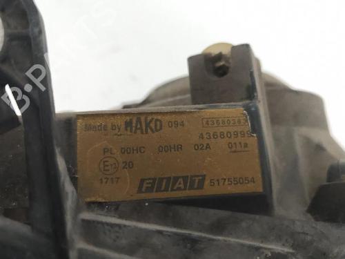 Right headlight FIAT DOBLO Box Body/MPV (223_) 1.9 JTD | BP27413173C29 