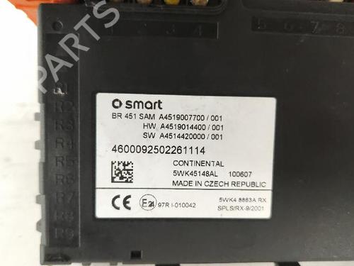 Electronic module SMART FORTWO Coupe (451) 1.0 (451.331, 451.380) | BP30872065M83