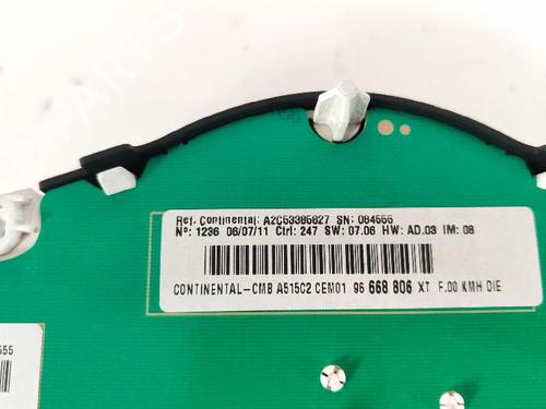 Instrument cluster CITROËN C3 II (SC_) 1.4 HDi 70 (SC8HZC, SC8HR0, SC8HP4) | BP27411107C47 