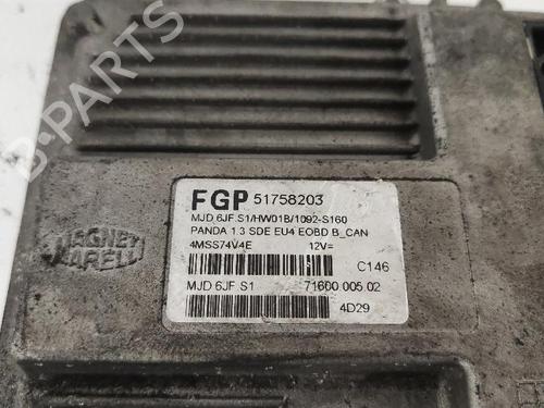 Engine control unit (ECU) FIAT PANDA (169_) 1.3 D Multijet (169.AXC1A) | BP27419624M57 