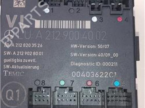 Elektronisk modul MERCEDES-BENZ E-CLASS Coupe (C207) E 220 CDI / d (207.302, 207.301) (170 hp) 27847490