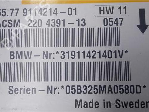 ECU airbags BMW 5 (E60) 530 d | BP27848866M53