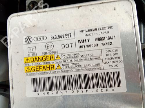 Right headlight AUDI A4 B8 (8K2)  | BP34152533C29  - Image 5