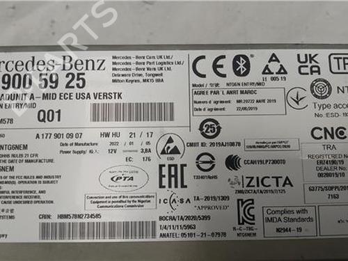 Radio MERCEDES-BENZ A-CLASS (W177) A 200 (177.087) | BP27848010E6 