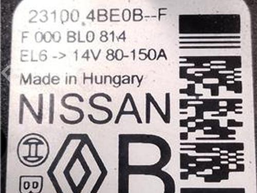 Alternator NISSAN QASHQAI I VAN (J10) 1.6 dCi All-wheel Drive | BP27848448M7 