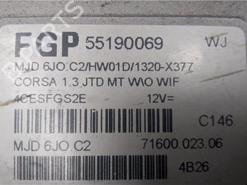 Electronic module OPEL CORSA C Hatchback Van (X01) 1.3 CDTI 16V (F08, W5L) | BP27847259M83 