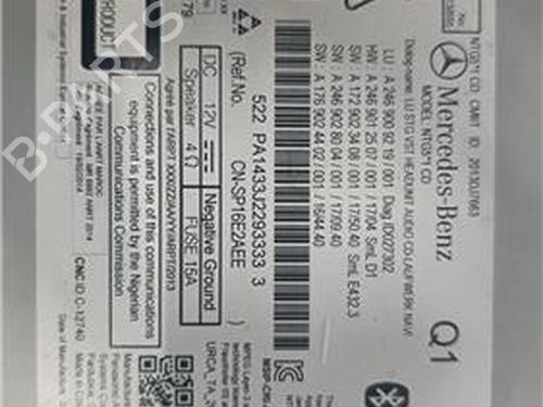 Radio MERCEDES-BENZ GLA-CLASS (X156) GLA 200 CDI / d (156.908) | BP27851308E6 