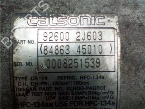AC compressor NISSAN PRIMERA (P11) 2.0 TD | BP27852937M34 