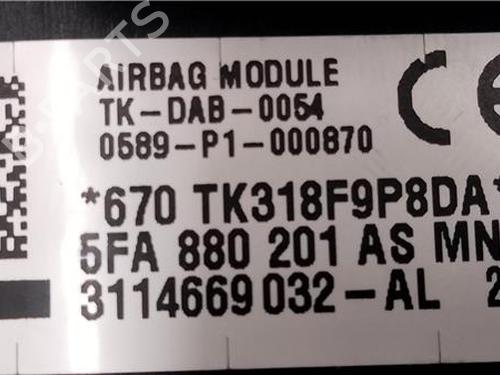 Driver airbag SEAT LEON (KL1, KLG) 2.0 TDI | BP27848304C9 