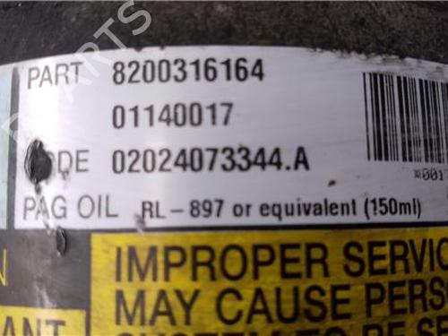 AC compressor RENAULT MEGANE II Saloon (LM0/1_) 1.5 dCi (LM0F, LM0T, LM2B) | BP27848654M34