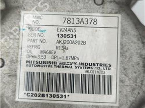AC Kompressor MITSUBISHI OUTLANDER II (CW_W) 2.2 DI-D 4WD | BP27849734M34 