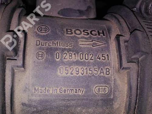 Mass air flow sensor CHRYSLER VOYAGER IV (RG, RS) 2.5 CRD | BP1602976M95 