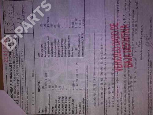 Gearbox HONDA LOGO (GA) 1.3 (GA3) | BP811942M3 