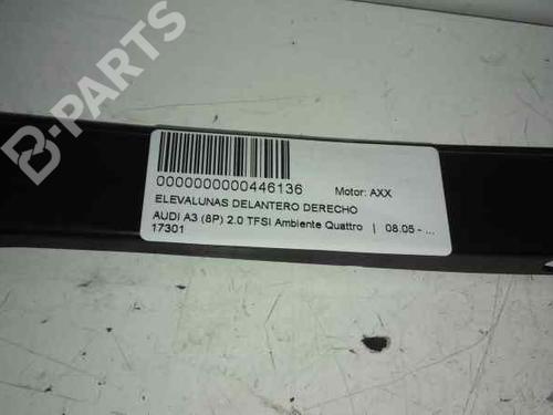 Used Front right window mechanism AUDI A3 (8P1) 2.0 TFSI quattro (200 hp) 1552901