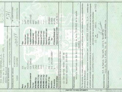 Right taillight KIA CARENS II MPV (FJ)  | BP101188C35 
